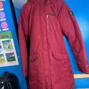 Columbia Kids Burgundy Puffer Jacket Sz L Women’s